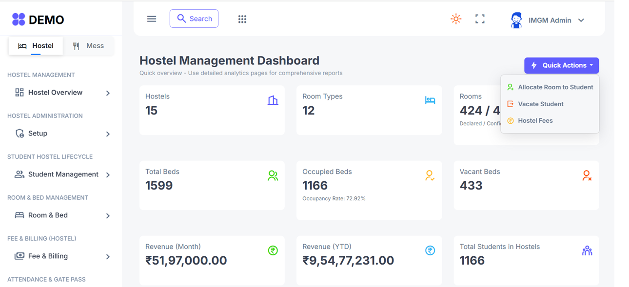 IIMS examination workflow screenshot